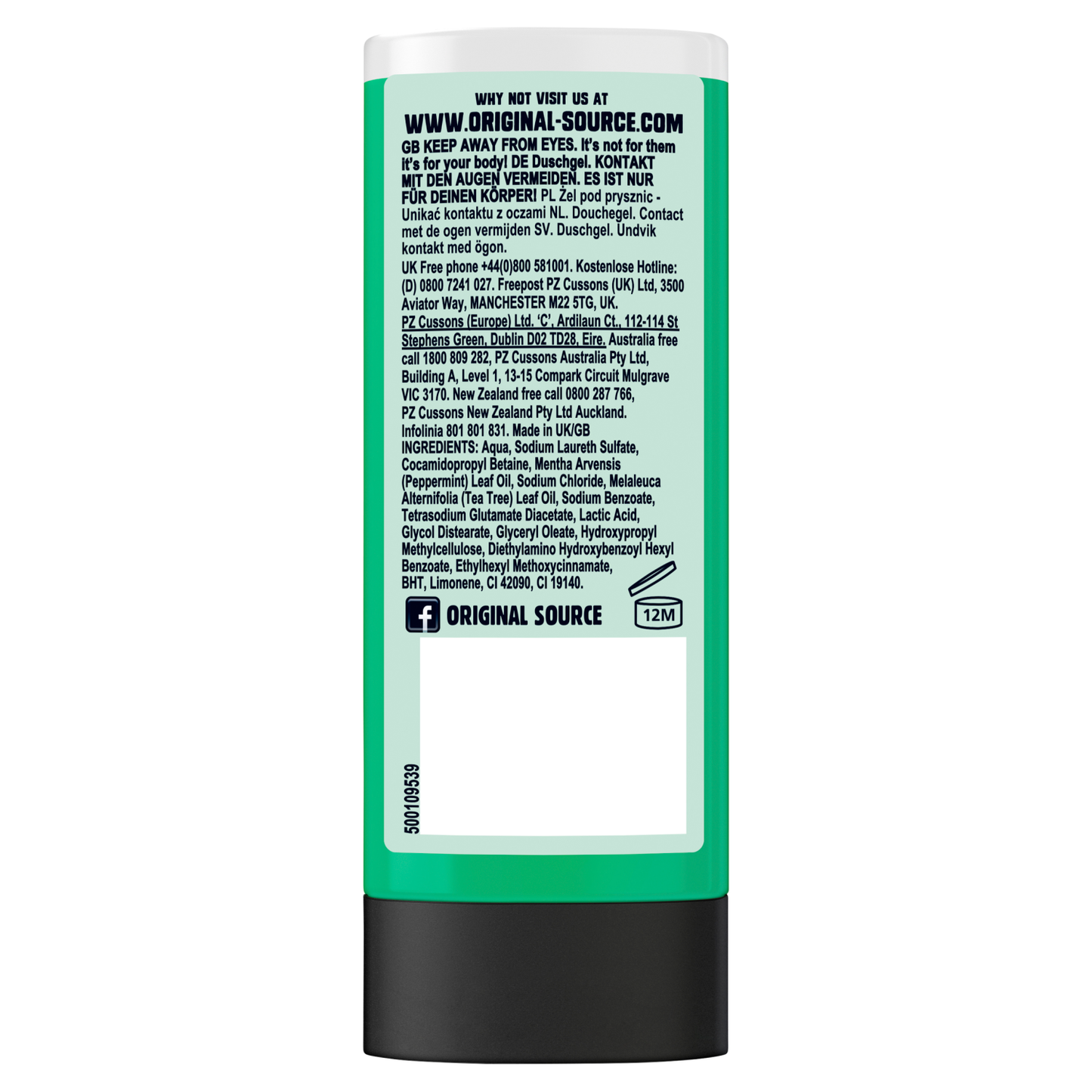 Original Source Travel Size Shower Gel Mint 50ml