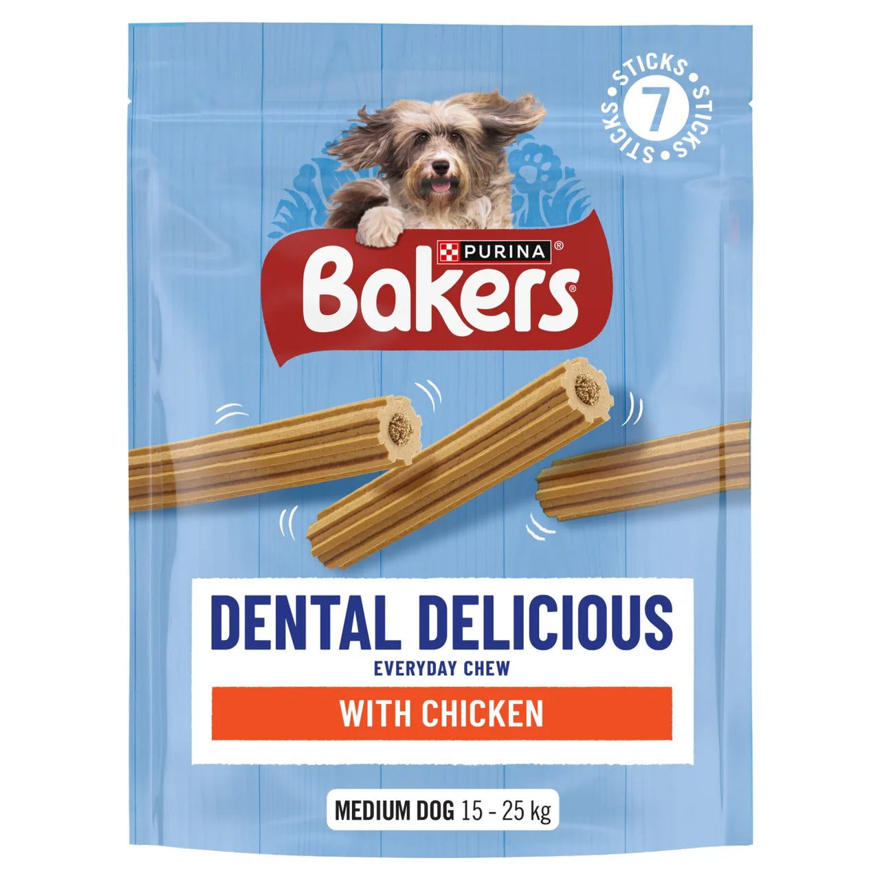 Purina Bakers Dental Delicious Med Chick 200g