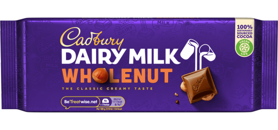 Cadbury Dairy Milk Wholenut 180G