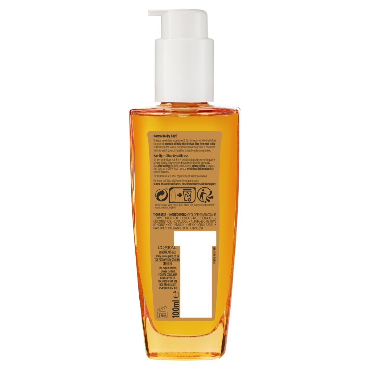 L'Oreal Elvive Extraordinary Oil 100ml Coconut
