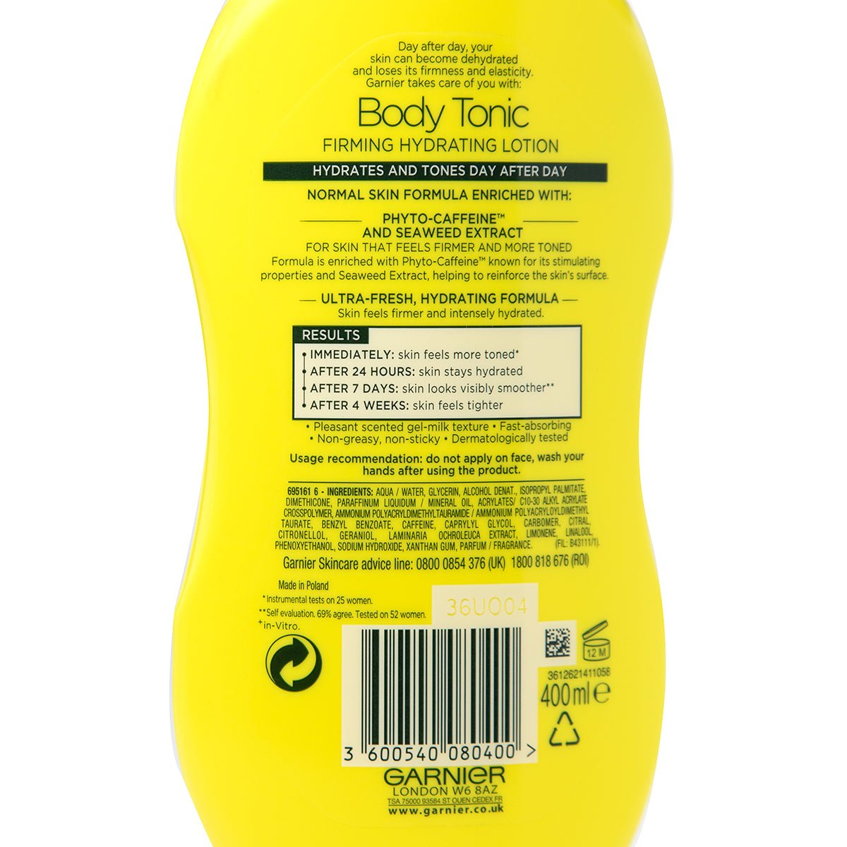 Garnier Body Tonic 400ml Firming Lotion