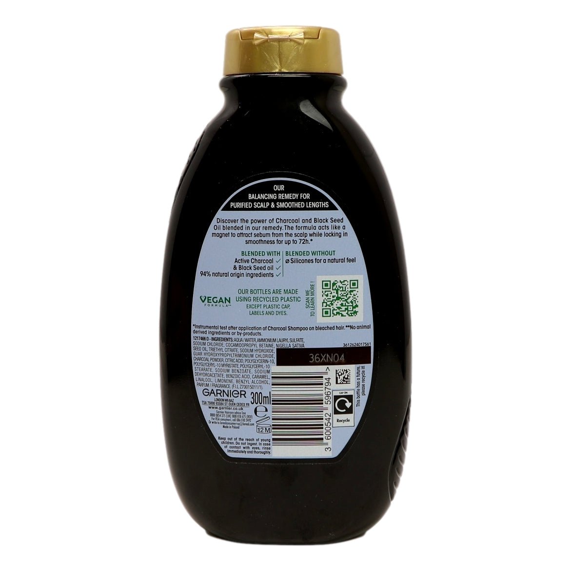 Garnier Ultimate Blends Magnetic Charcoal Shampoo 300ml