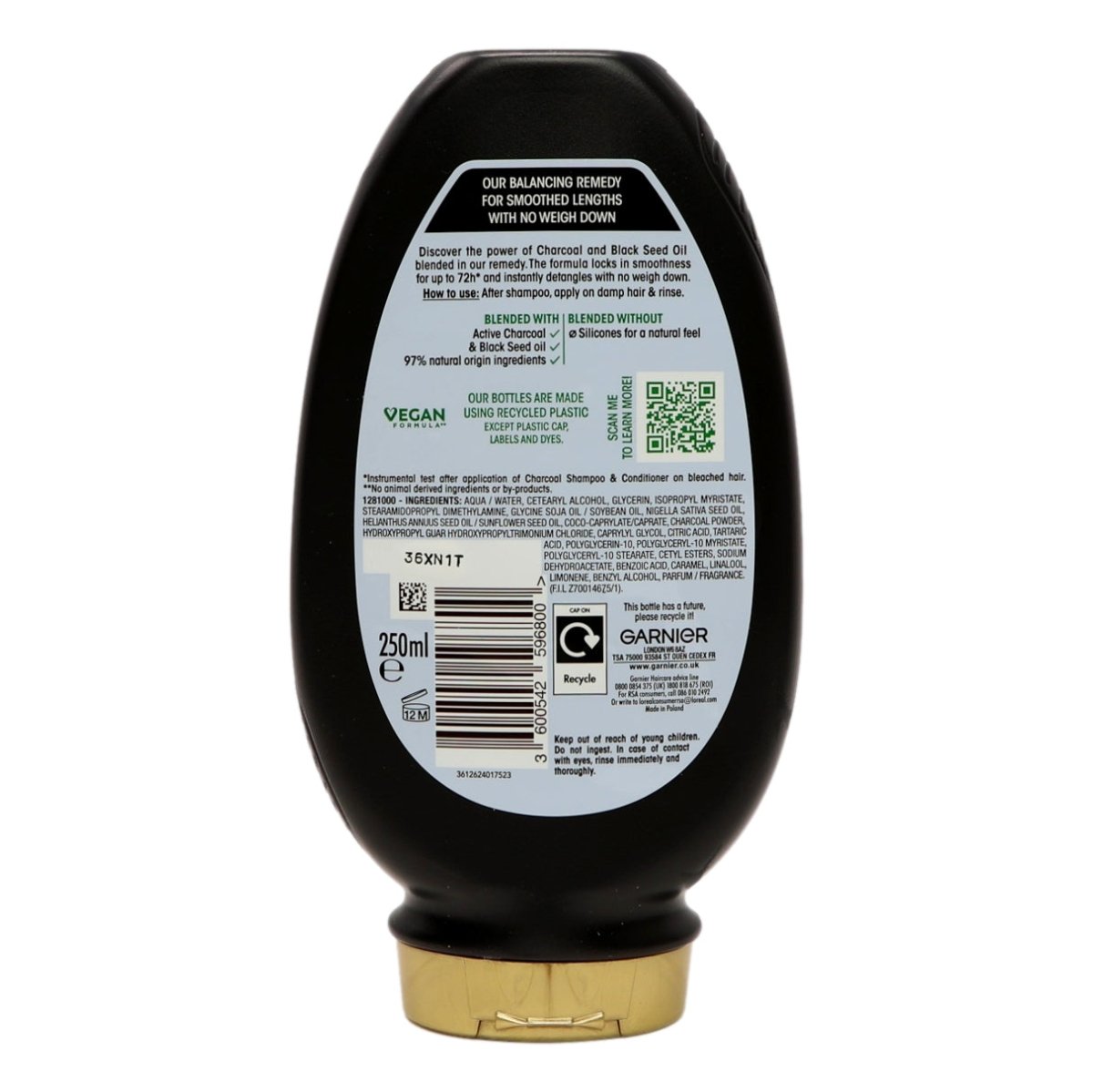 Garnier Ultimate Blends Conditoner 250ml Magnetic Charcoal