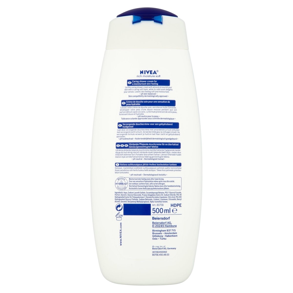 Nivea Shower Cream 500ml Soft