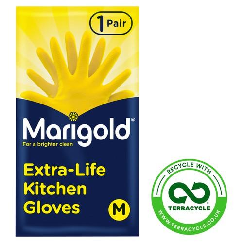 Marigold Kitchen Gloves Extra Life Medium