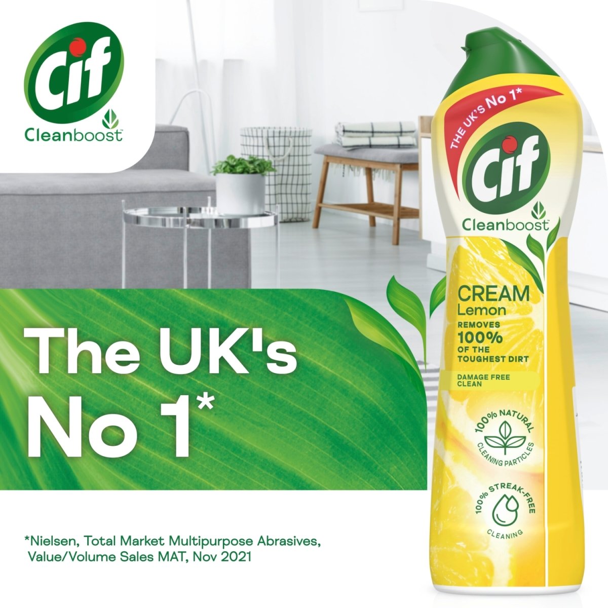 Cif Cream 500ml Lemon