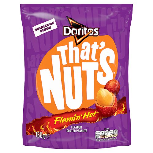 Walkers Thats Nuts Doritos Extra Flamin Hot 160G
