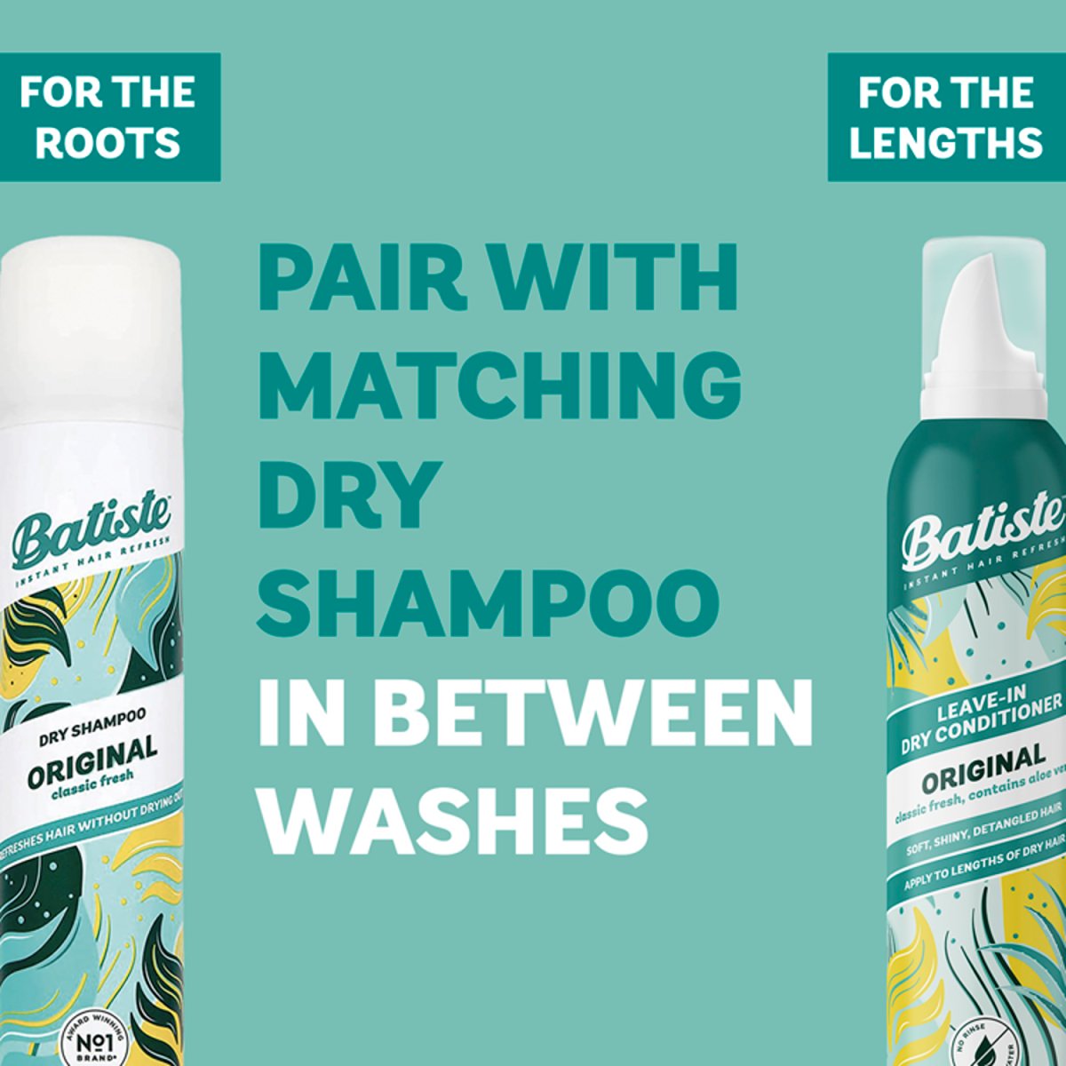Batiste Dry Leave In Conditioner 100ml Foam Original