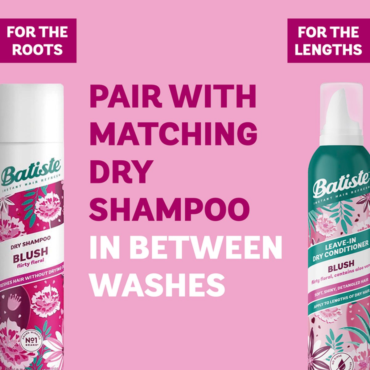 Batiste Dry Leave In Conditioner 100ml Foam Blush