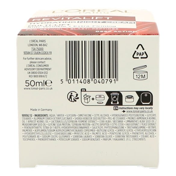 L'Oreal Dermo Expertise 50ml Revitalift Night Pot