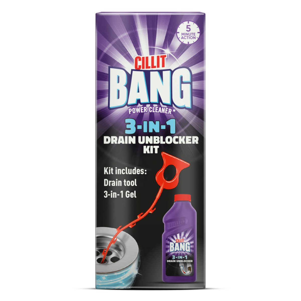 Buy Cillit Bang Drain Cleaning Kit 500ml online at Intamarque Wholesale – Trusted FMCG distributor