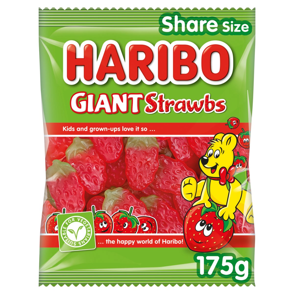HARIBO Giant Strawbs 175g