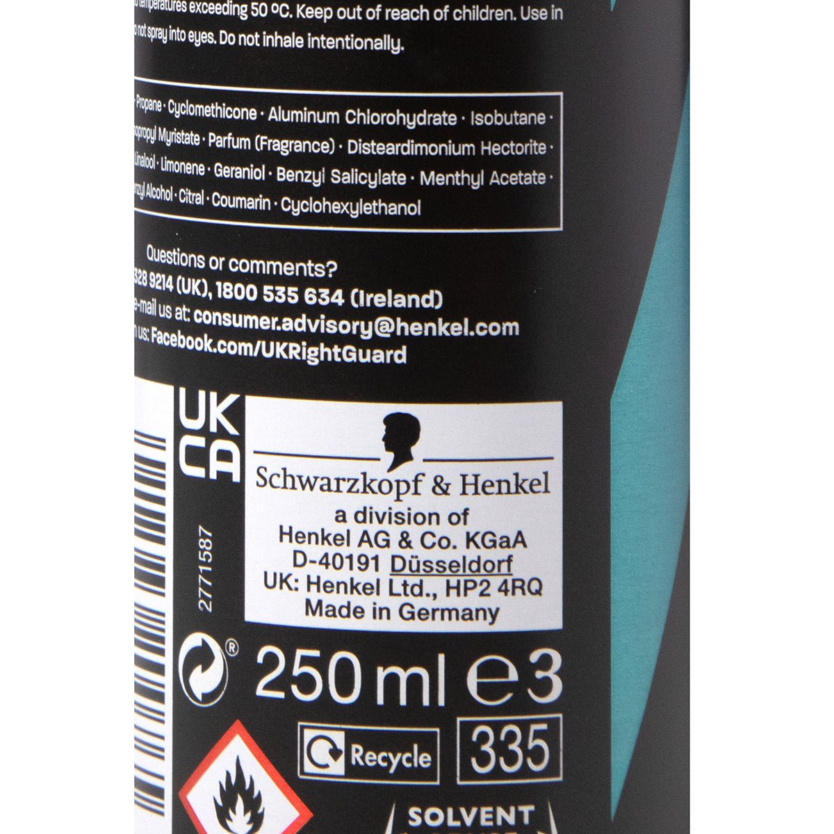 Right Guard APD 250ml Clean