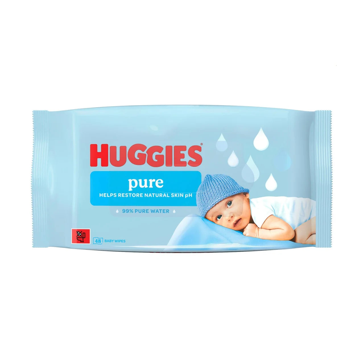 Huggies Baby Wipes 56s Pure