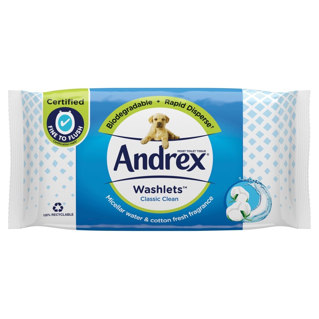 Buy Andrex Classic Clean Washlets online at Intamarque Wholesale – Trusted FMCG distributor