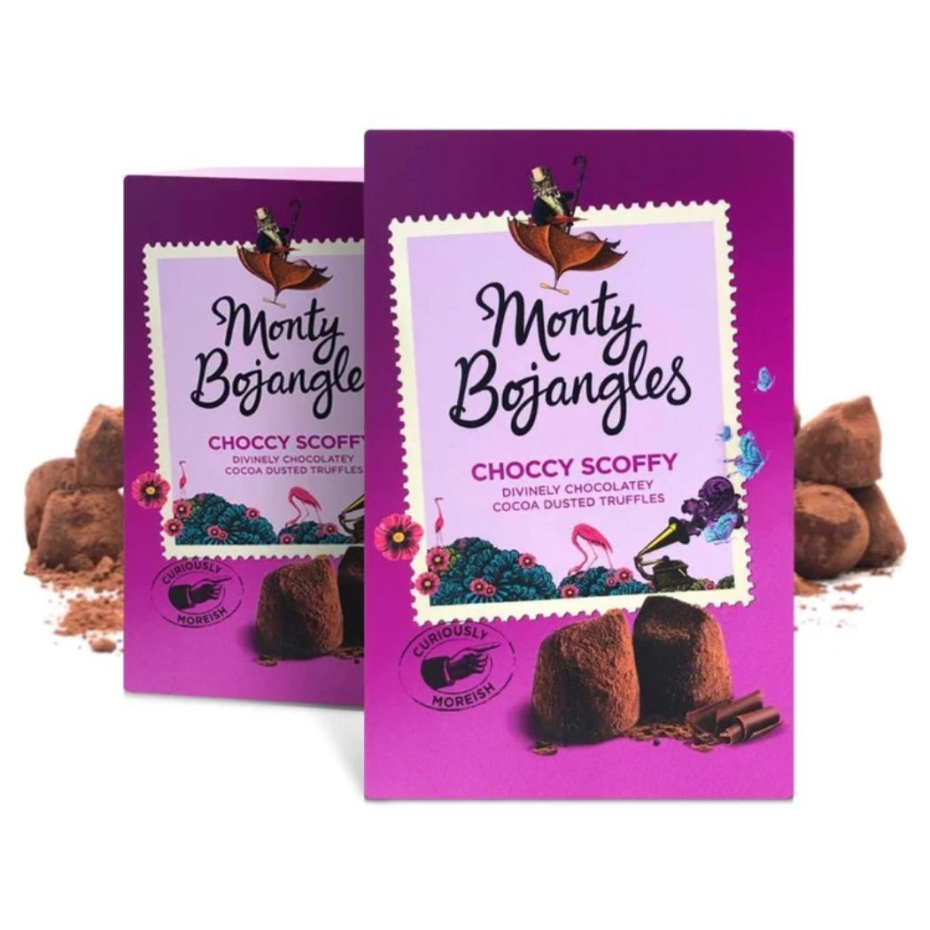 Monty Bojangles Choccy Scoffy Cocoa Dusted Truffles Gift Carton