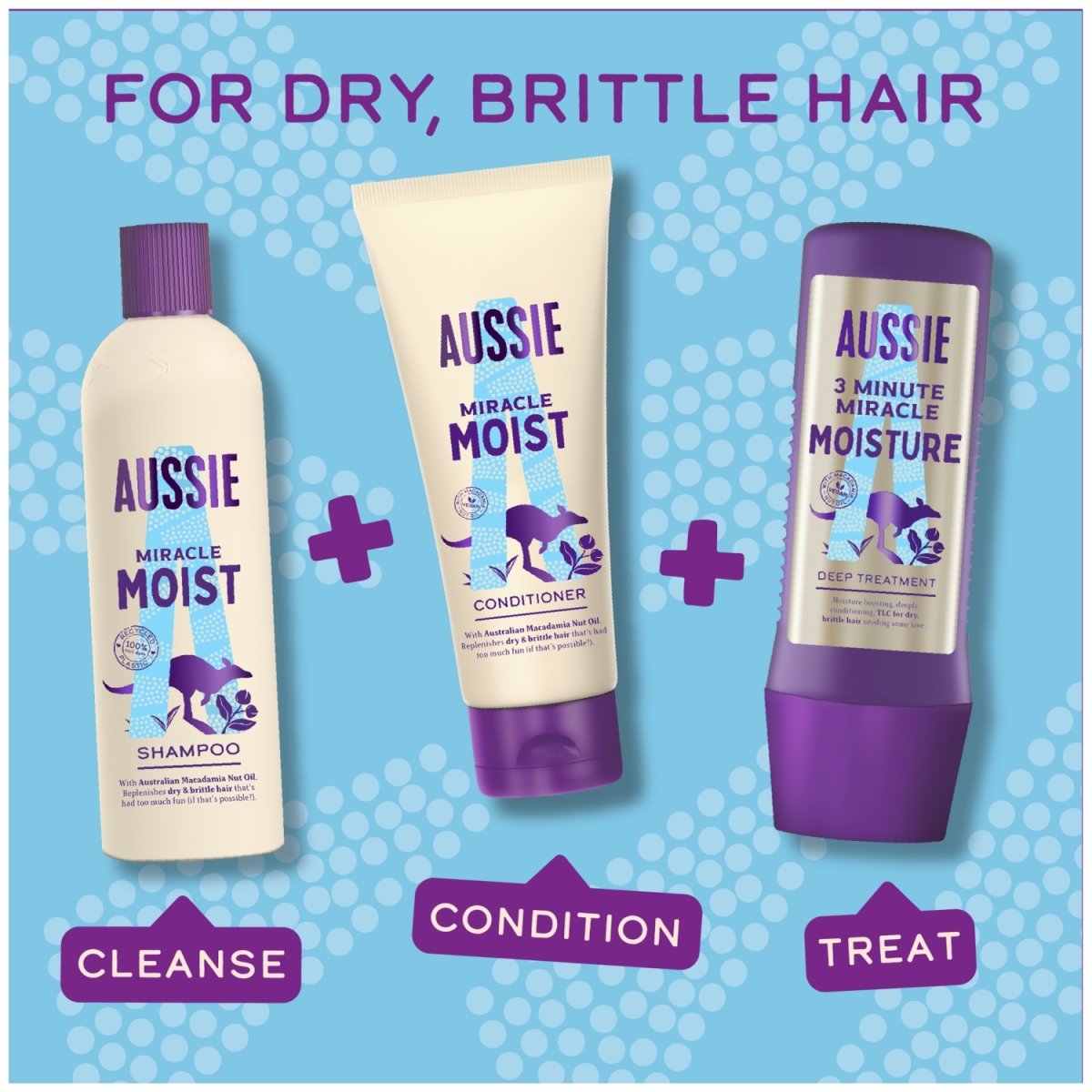 Aussie Shampoo 300ml Miracle Moist