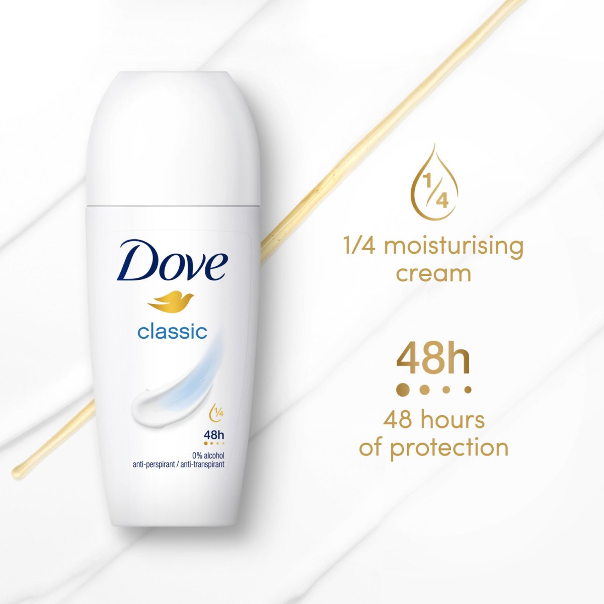 Dove Roll On 50ml Classic Women