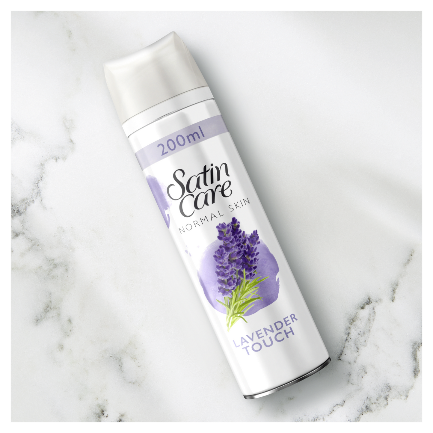 Gillette Satin Care Shave Gel 200ml Normal Skin Lavender