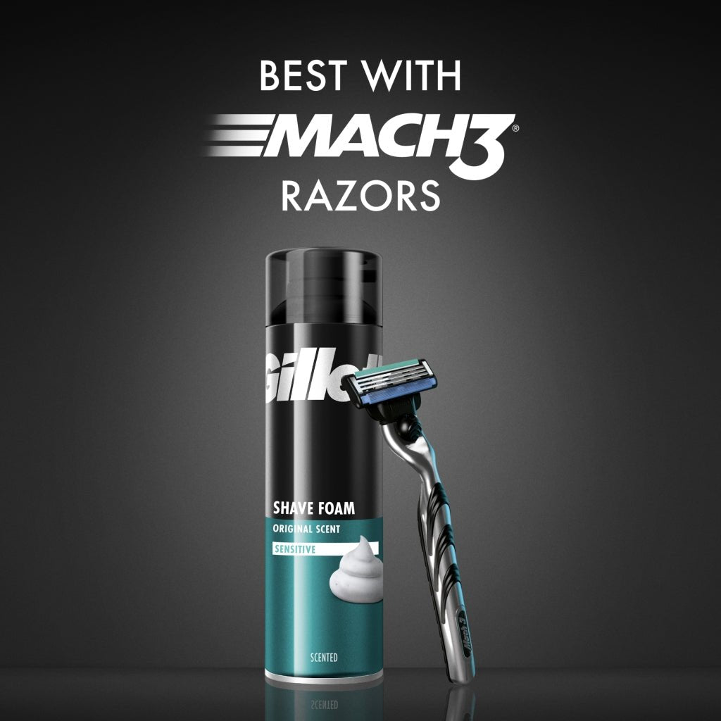 Gillette Classic Shave Foam 200ml Sensitive Skin