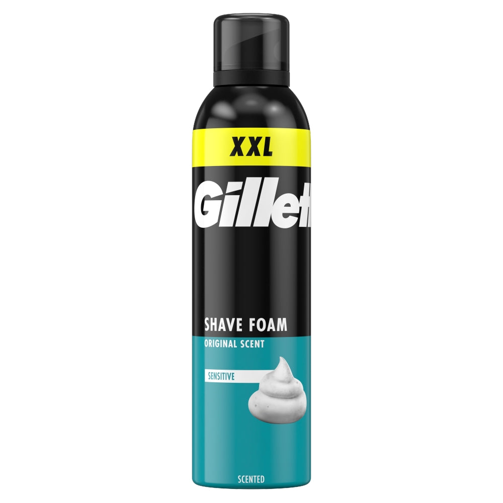 Gillette Shave Foam 300ml Sensitive NEW (GB TEXT ONLY)