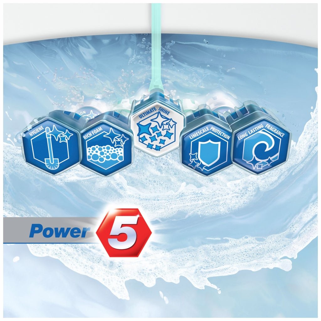 Domestos Power 5 Rimblock Ocean Duo