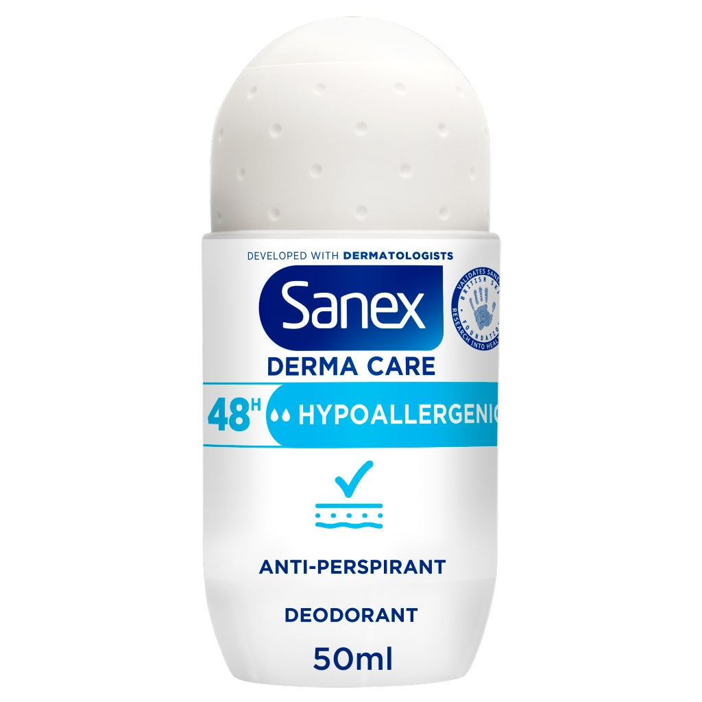 Sanex Deo Roll On 50ml 72hr Dermo Hypoallergenic