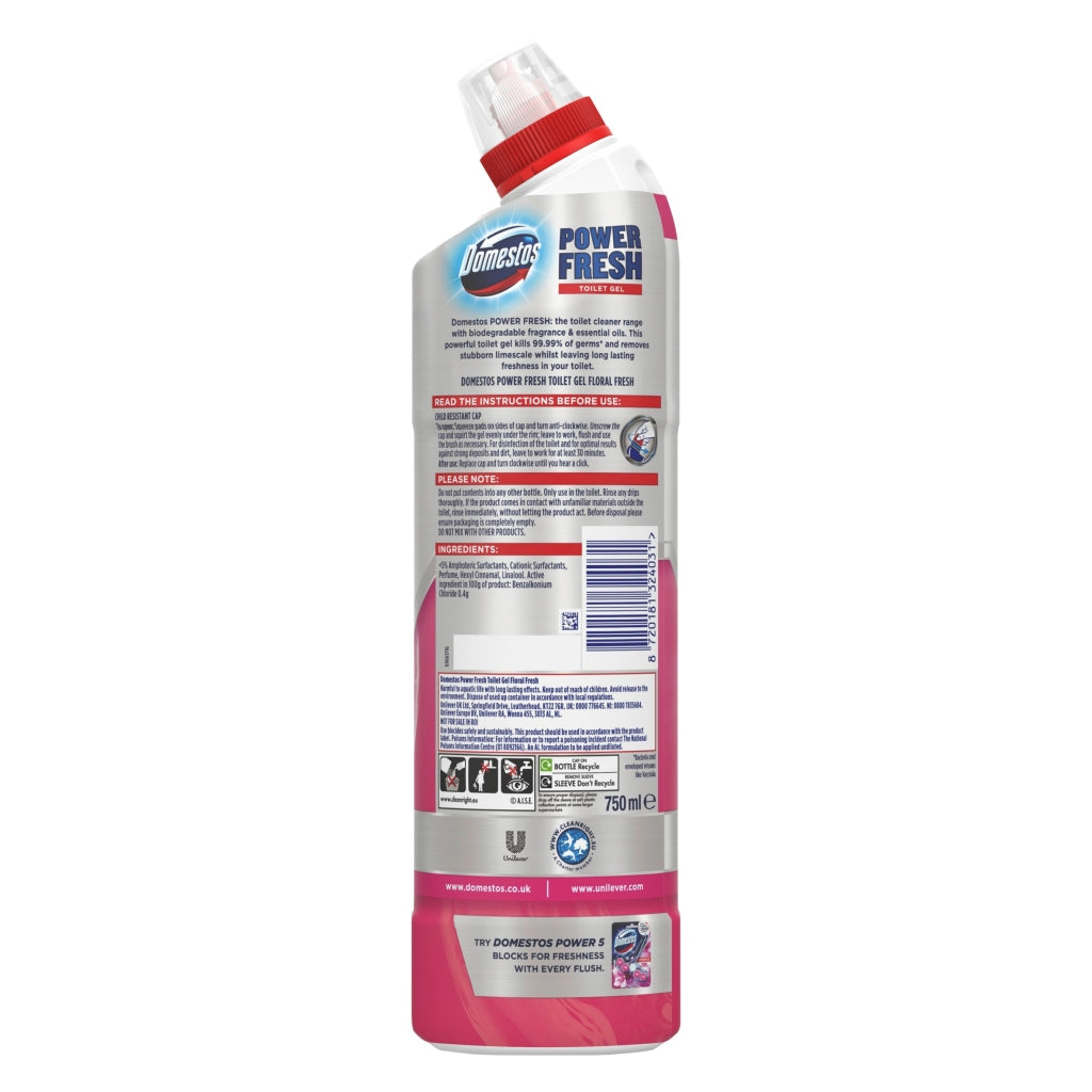 Domestos Toilet Gel 750ml Floral