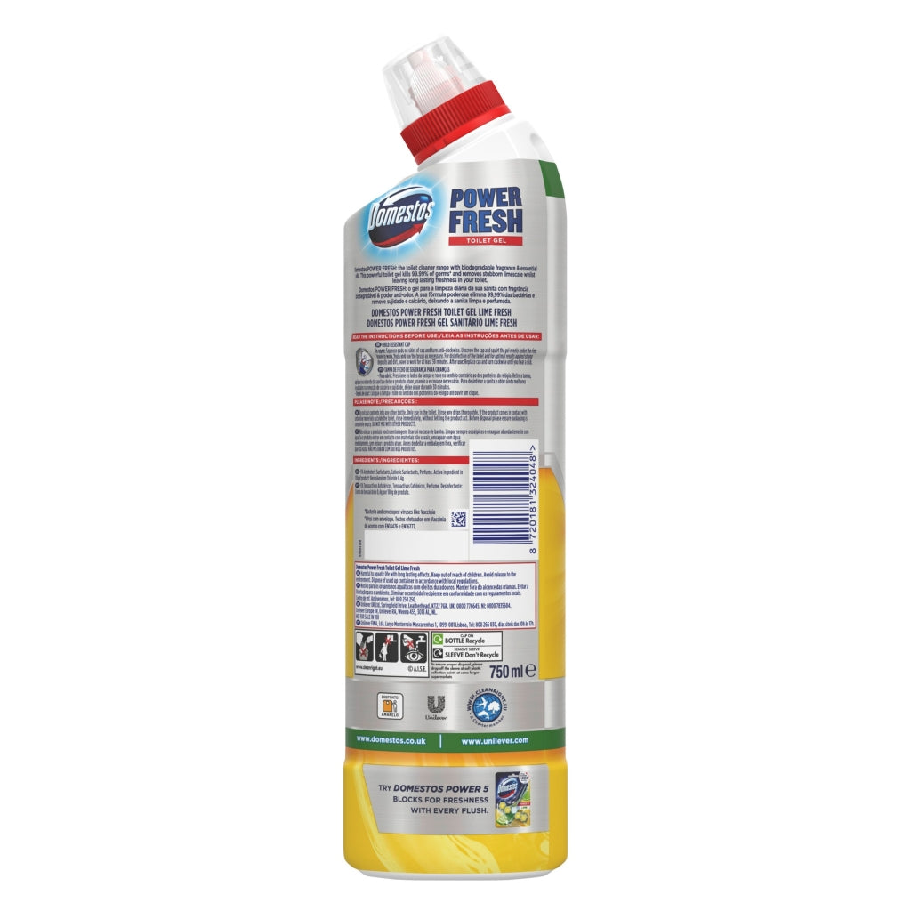 Domestos Toilet Gel 750ml Lime