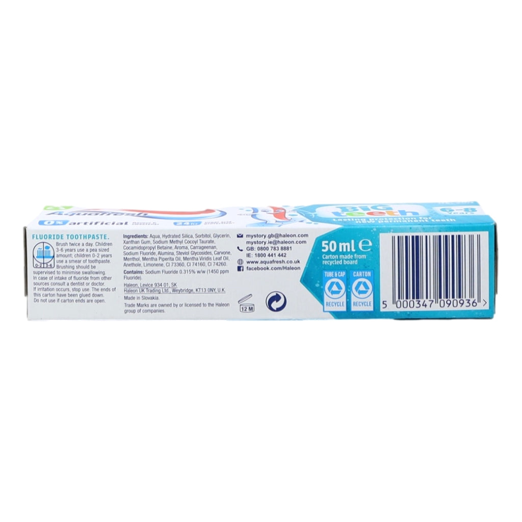 Aquafresh Kids Toothpaste 50ml Big Teeth 6 Years +