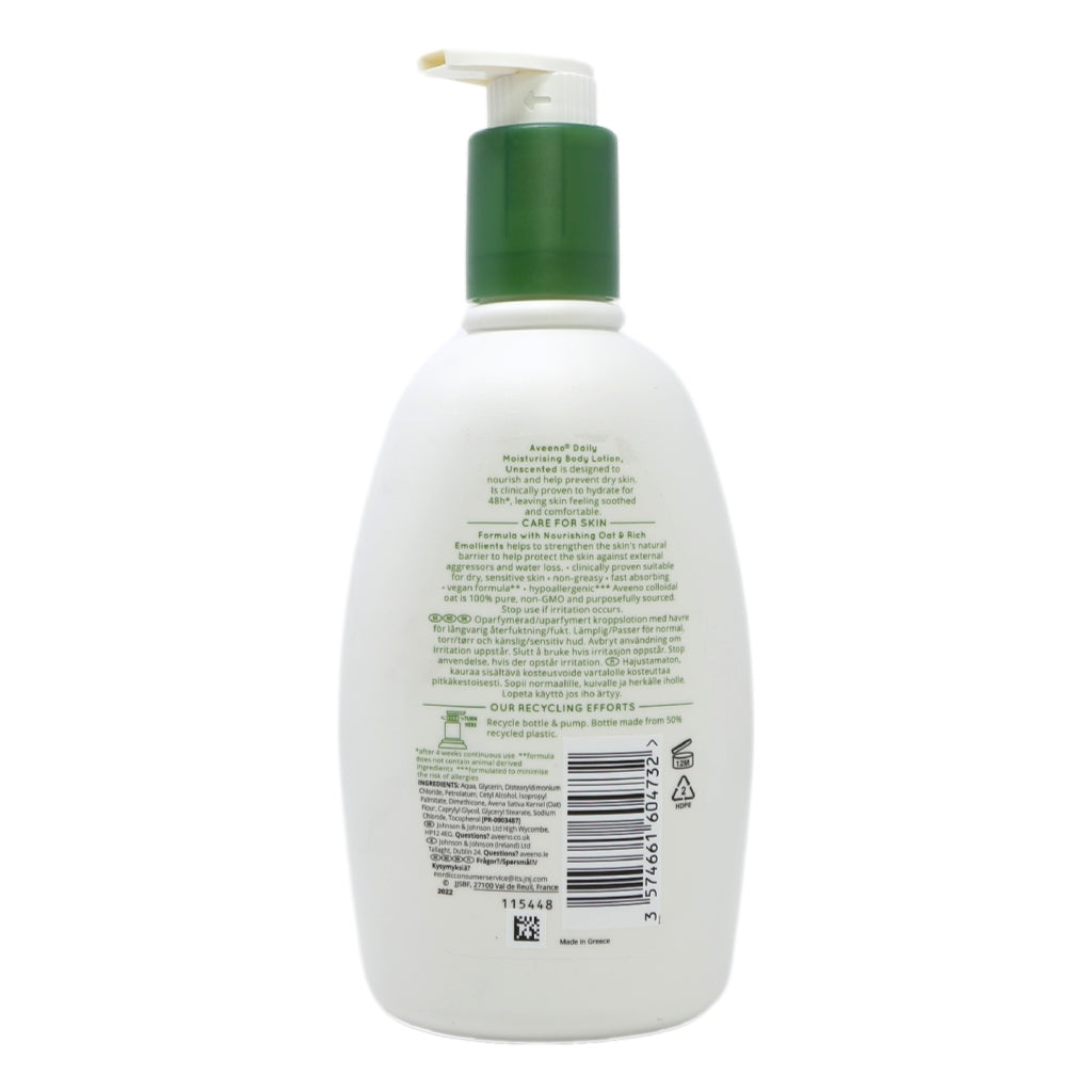Aveeno Body Lotion 500ml Daily Moisturising Pump