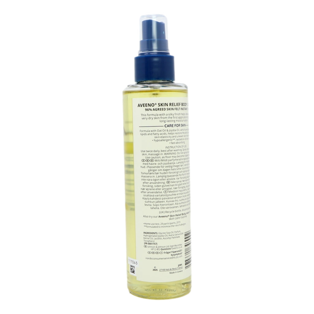 Aveeno Skin Relief Body Oil 200ml Spray