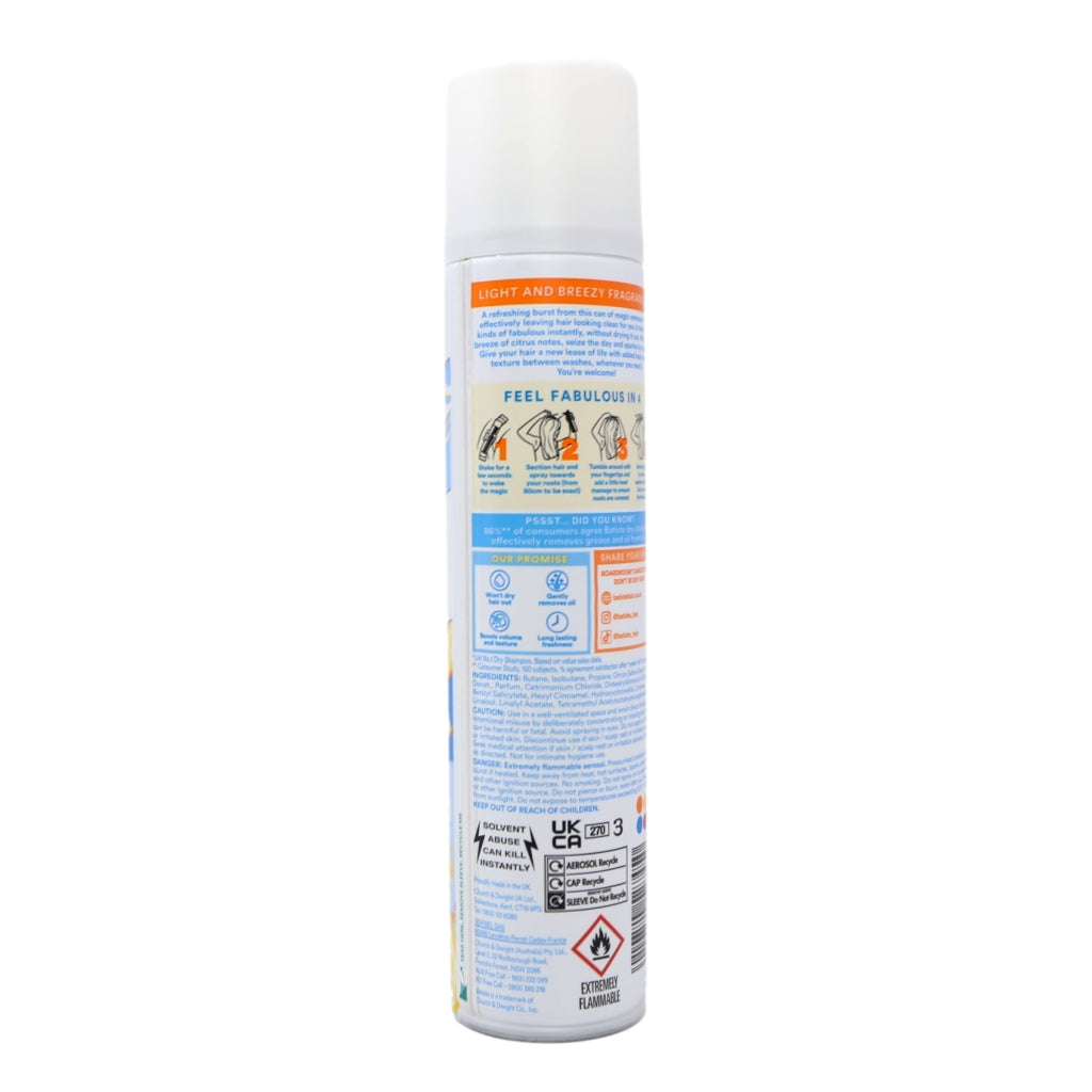 Batiste Dry Shampoo 200ml Fresh