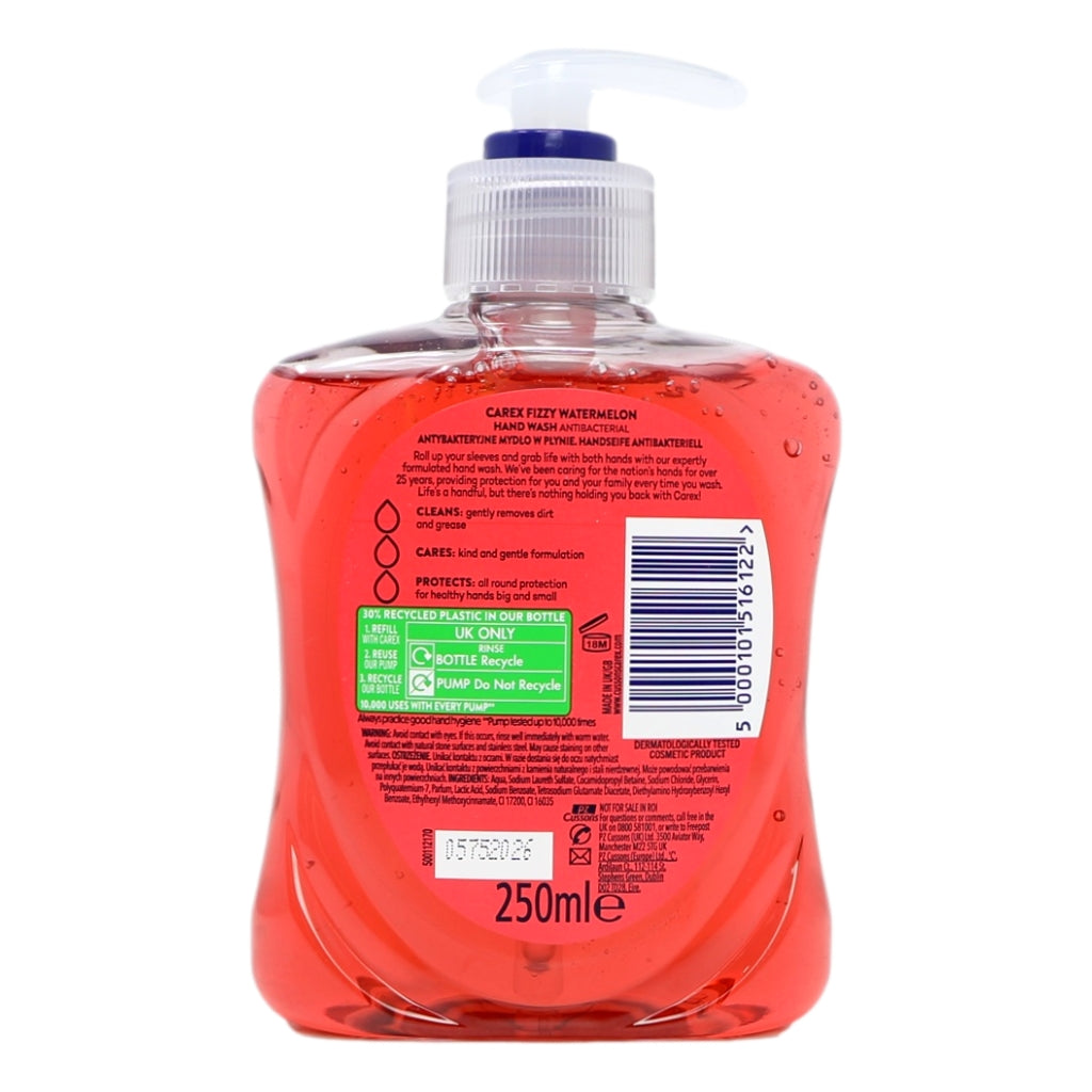 Carex Handwash 250ml Fizzy Watermelon