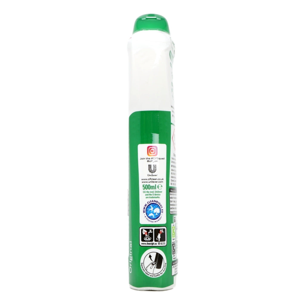 Green and white spray can with label on a white background