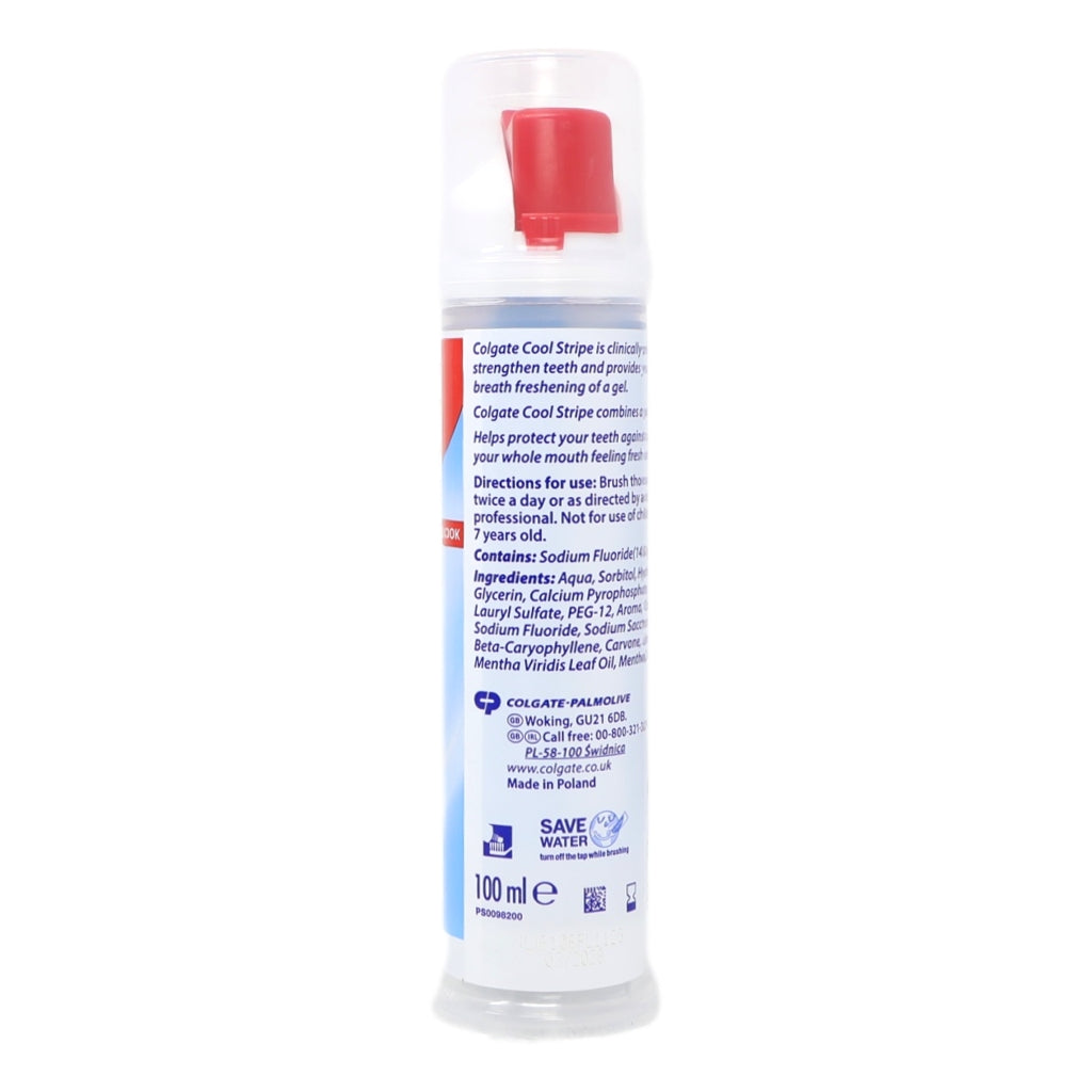 Colgate Toothpaste Pump 100ml Cool Stripe