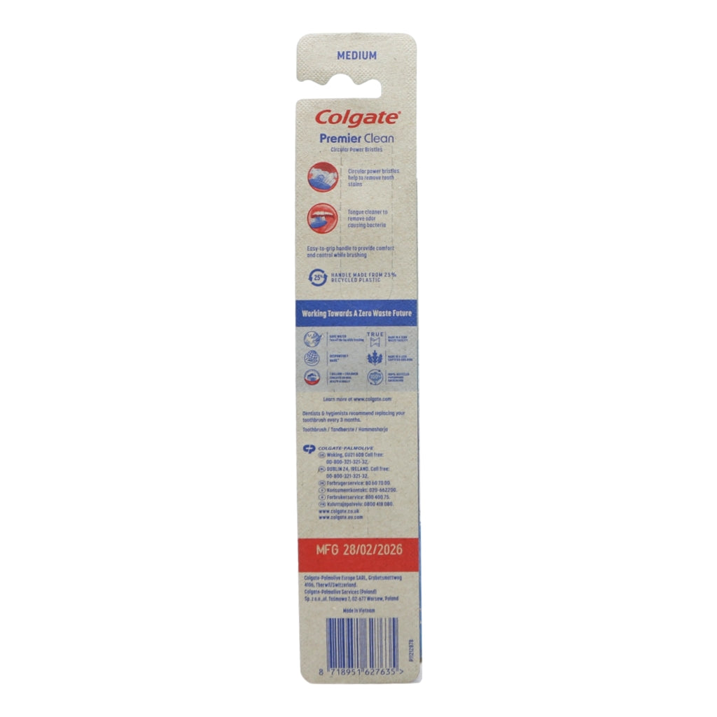 Colgate Toothbrush 2pk Premier Clean
