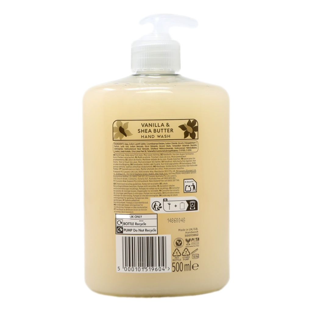 Creations Hand Wash 500ml Vanilla & Shea Butter