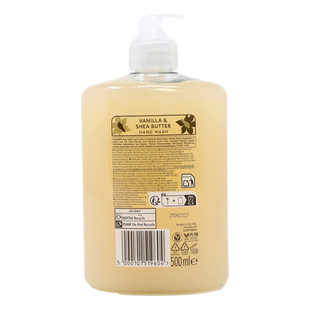 Creations Hand Wash 500ml Vanilla & Shea Butter