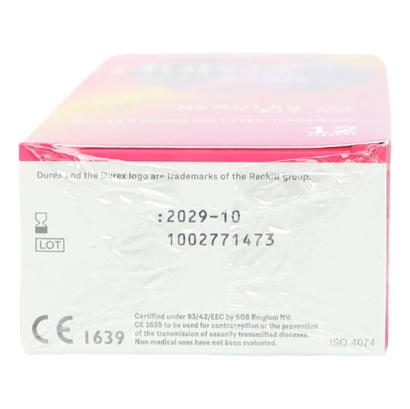 Durex Regular Fit 12pk Pleasure Me