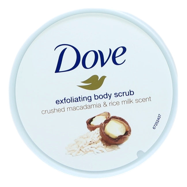 Dove Body Scrub 225ml Macadamia & Rice Milk
