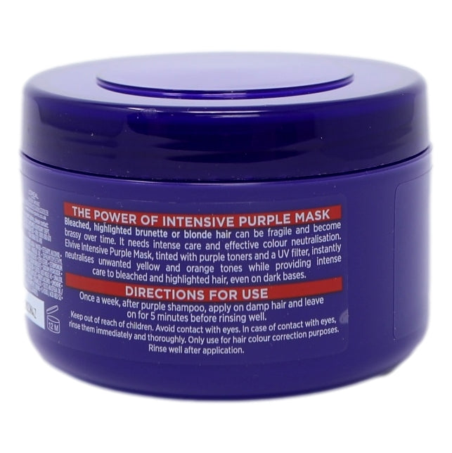 L'Oreal Elvive Mask Pot 250ml Colour Protect Anti-Brassiness Purple