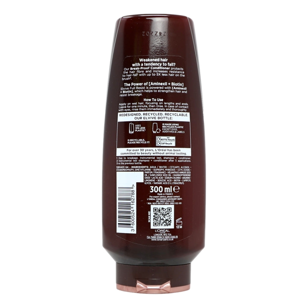L'Oreal Elvive Conditioner 300ml Full Resist (Aminexil)