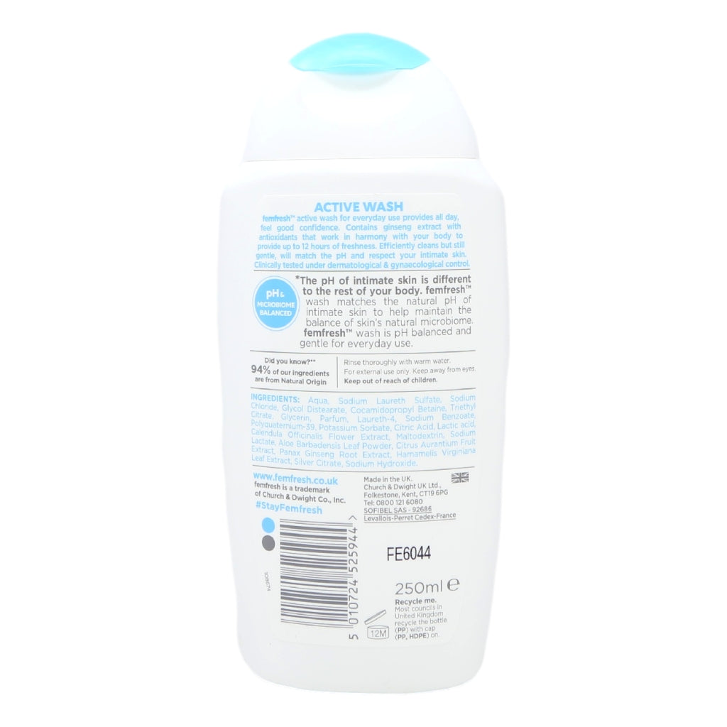 Femfresh 250ml Ultimate Care Active Wash
