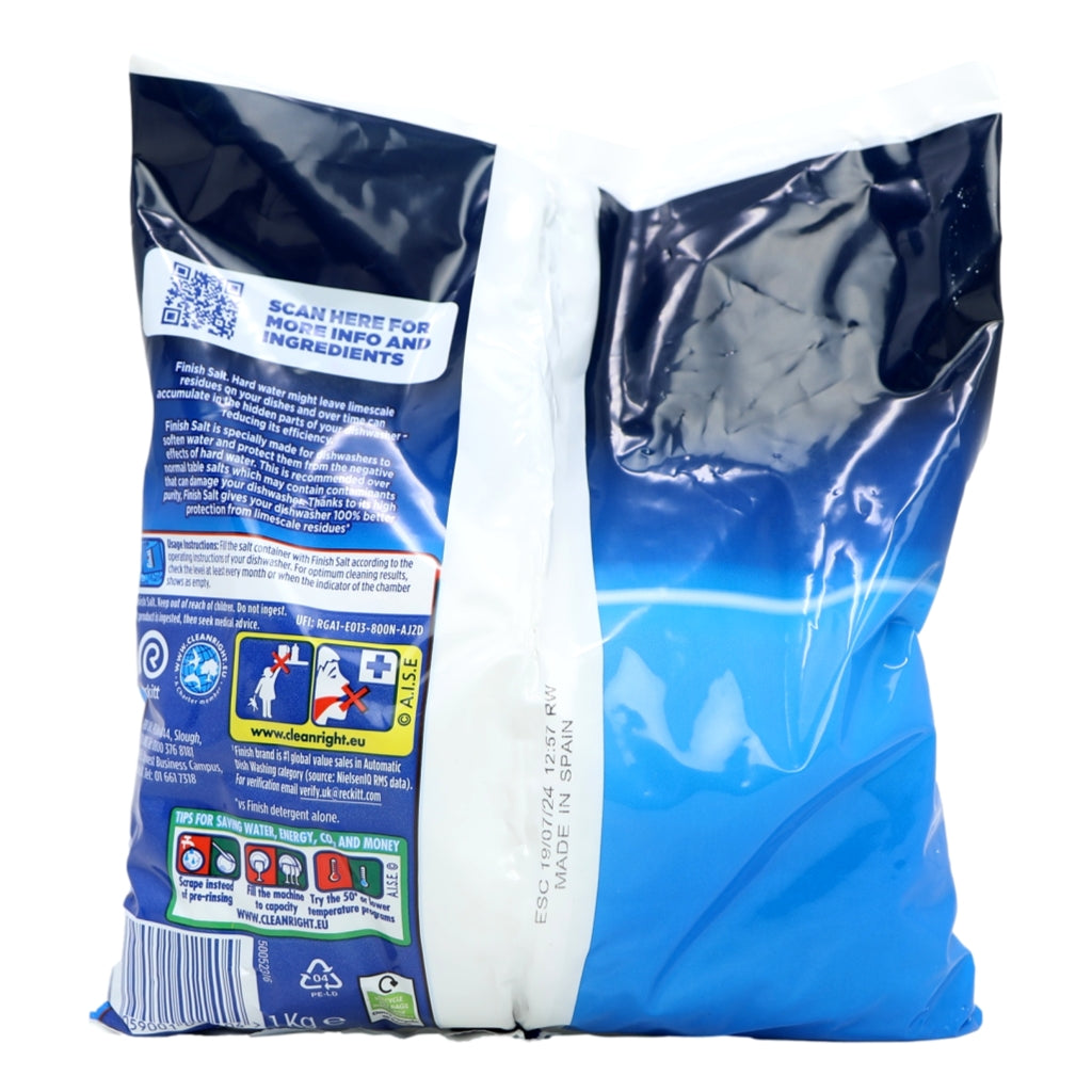 Finish Dishwasher Salt 1kg Bag