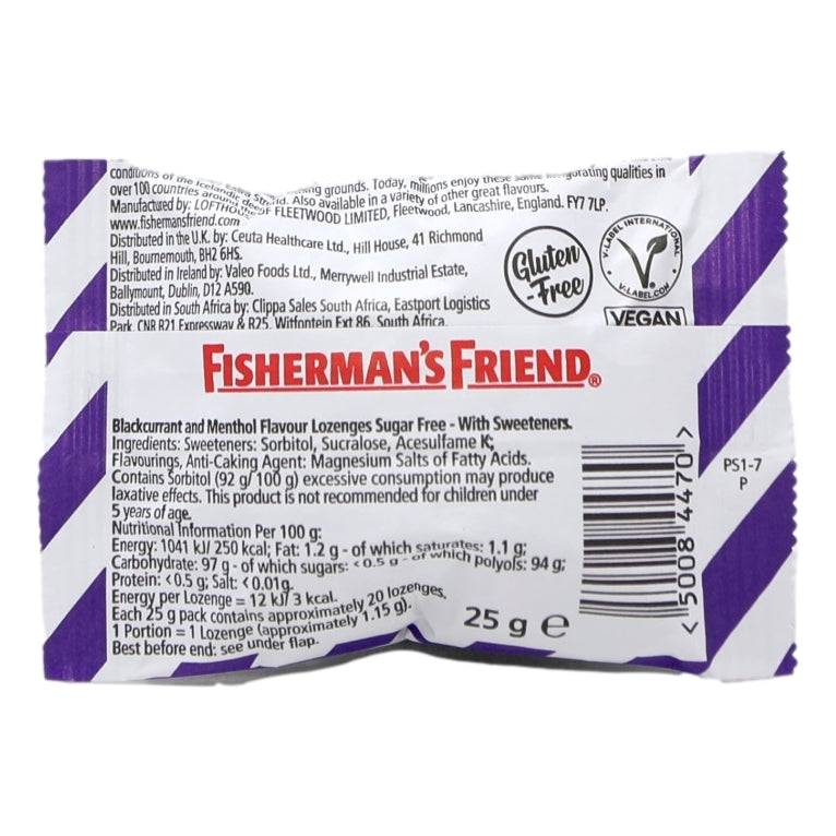 Fisherman's Friend Lozenges 25g Blackcurrant