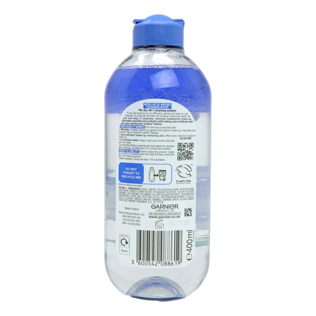Garnier Micellar Water 400ml Delicate Skin & Eyes