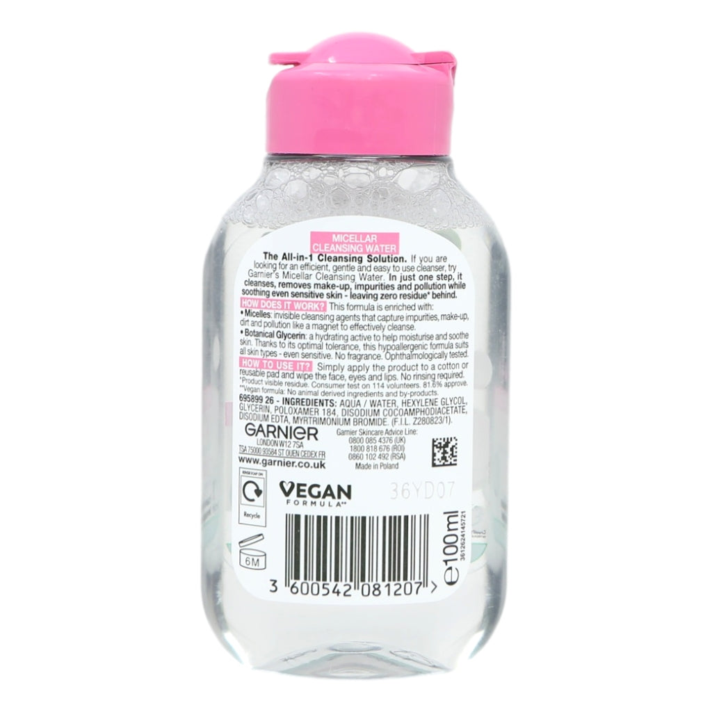 Garnier Micellar Cleansing Water 100ml Sensitive