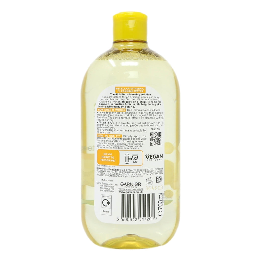 Garnier Micellar Cleansing Water 700ml Vitamin C