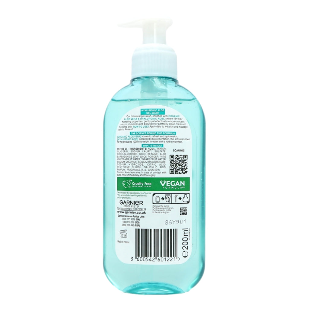 Garnier Hyaluronic Aloe 200ml Gel Wash